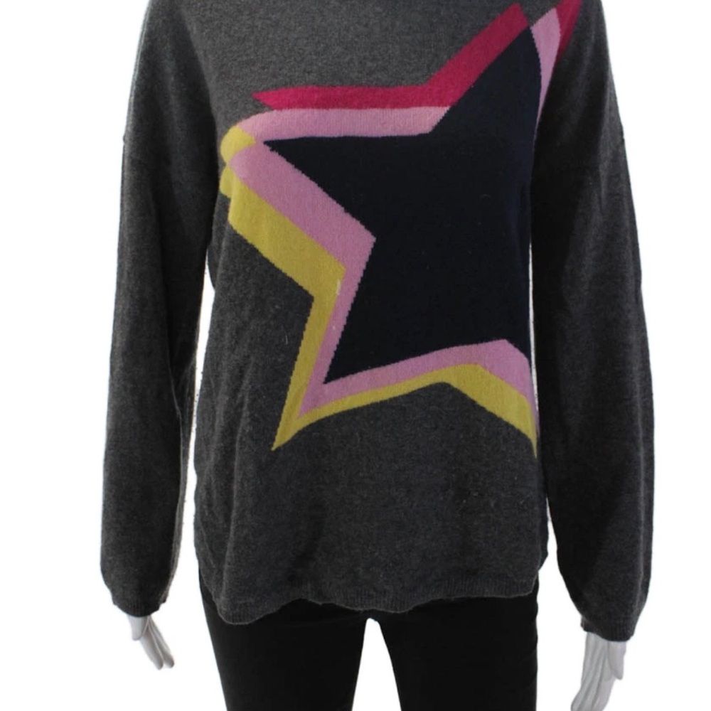 WYSE LONDON WOMEN’s cashmere long sleeve graphic print size 2